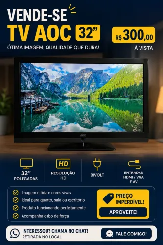 Vendo Tv AOC 32 polegadas 