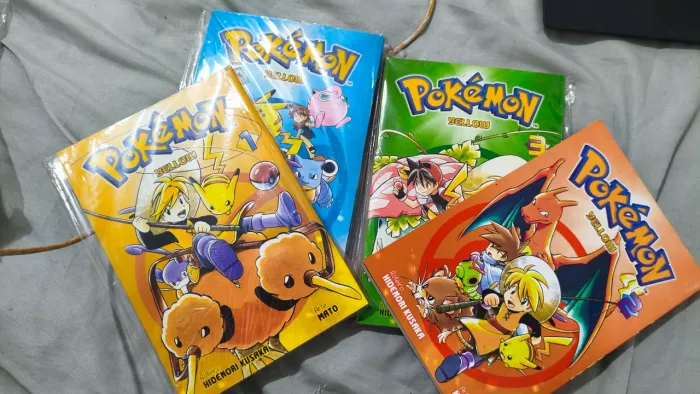 Coleção mangá pokémon yellow e Gold & Silver