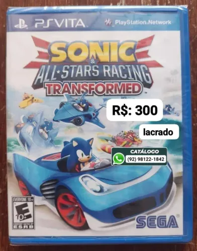 Sonic All Stars Racing Transformed LACRADO = R$: 300
