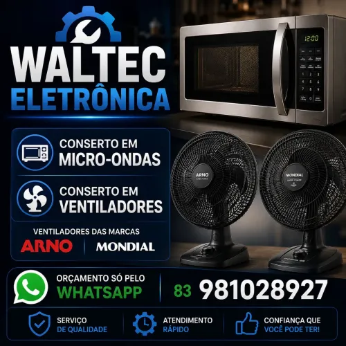 Assistência Técnica especializada em micro-ondas e ventilador Arno e Mondial 