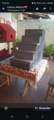 ESCADA COM BAÚ COM OU TOCA PARA PETS
