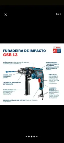 Furadeira profissional bosh