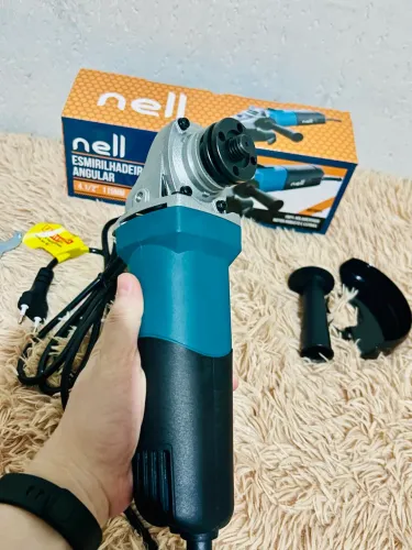 Esmerilhadeira Nell Angular 500W 4 1/2" (115mm) com Acessórios