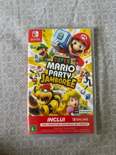 Mário Party Jamboree (Versão BR) em perfeito estado e com NSO grátis!