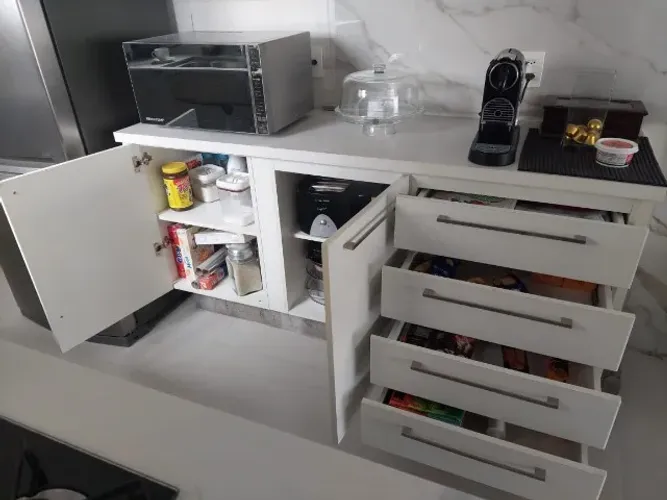 Armario de cozinha aéreo, gabinete com tampo e gabinete para bancada da pia