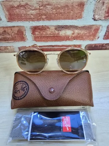 Óculos de Sol Ray-Ban Round Double Bridge RB 3647 N 002
