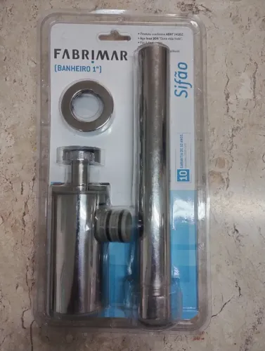 Sifão de Lavatório Fabrimar 1x1 1/2 x30 saída - dn 40