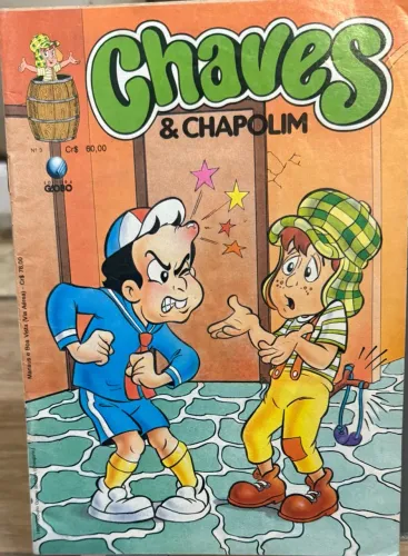 Gibi Chaves & Chapolim Nº 3 - Globo 1990 - Antigo