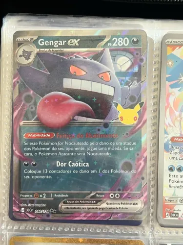 Carta Pokémon 30 anos Gengar Ex 