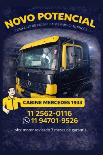 CABINE MERCEDES ATEGO 1933 COMPLETA