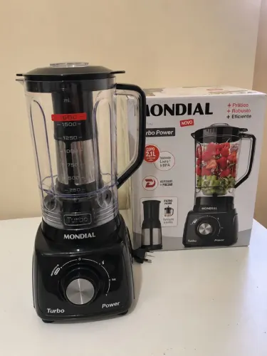 Liquidificador Mondial Turbo Novo.
