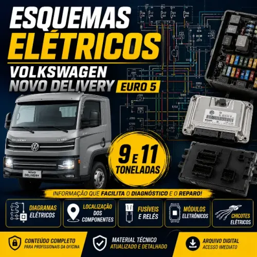 Esquemas Elétricos PAra Volkswagem Novo delivery 9 e 11 Ton Euro 5 todos