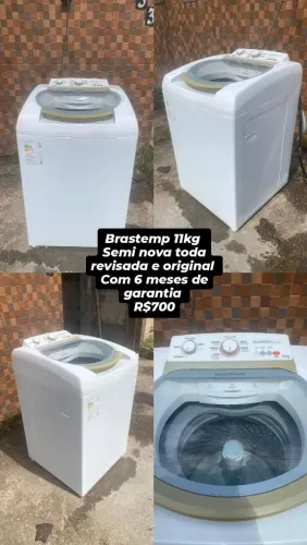 Brastemp 11kg semi nova e toda revisada com 6 meses de garantia 