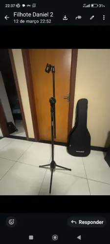 Pedestal para microfone SATY