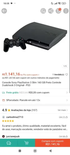 ps3 500 reais 