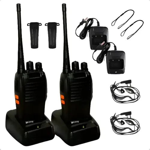 Kit 2 Rádios Comunicadores Walkie Talkie Baofeng BF-777S (16 Canais / UHF)