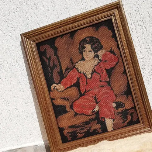 Quadro em tapeçaria Gobelin LEIA O ANUNCIO