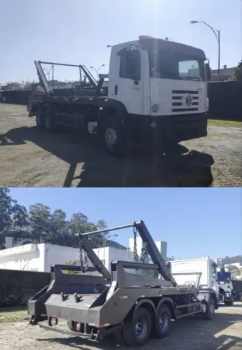 VW 24.280 ano 2019, 6x2, com Poliguindaste Duplo e ar condicionado, em SP