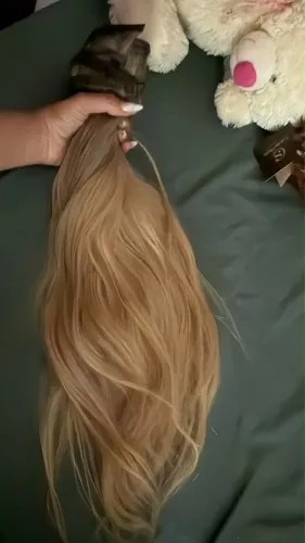 Mega hair brasileiro do sul loiro 55 centímetros 