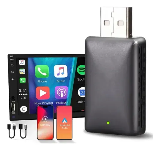 Adaptador Carplay Android Auto 2 em 1