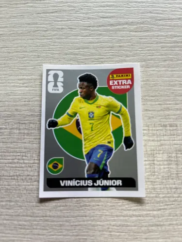 Figurinha Extra Legend Prata Vinicius Junior Copa 2026