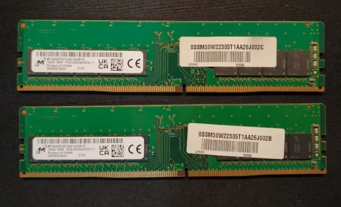 RAM DDR4 Desktop - 32gb (2x16) - 3200Mhz Lenovo