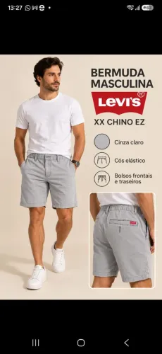 Bermuda levi's masculina