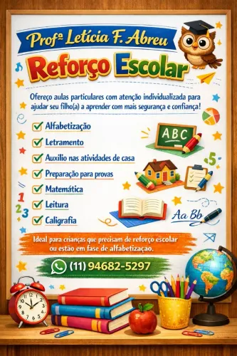 Reforço Escolar Infantil ao 5° ano