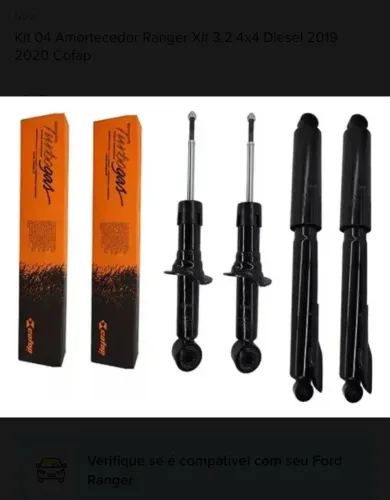 Amortecedores Ranger 2024