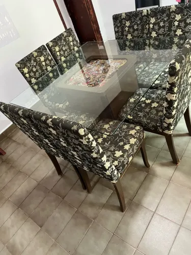 Mesa de vidro grande
