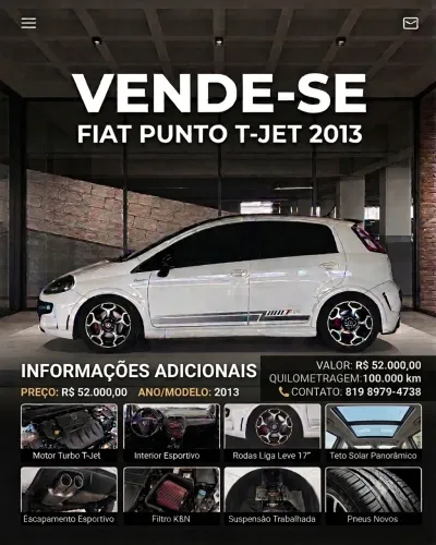 Fiat Punto T-jet 1.4 16V Turbo 5P 2013