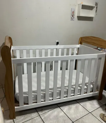 Berço Americano Marquesa 3 Em 1, 100% Mdf Móveis Peroba