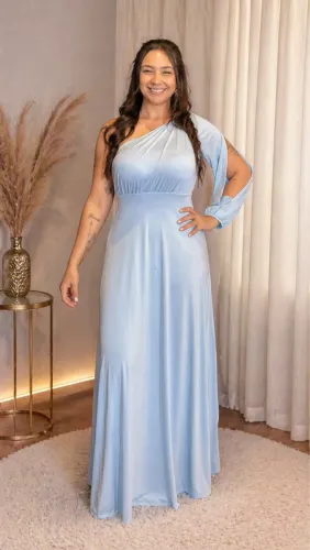 Vestido longo de festa 