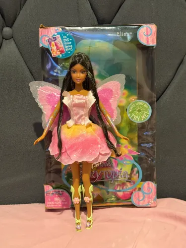 barbie fairytopia elina fada do campo AA (negra) com caixa