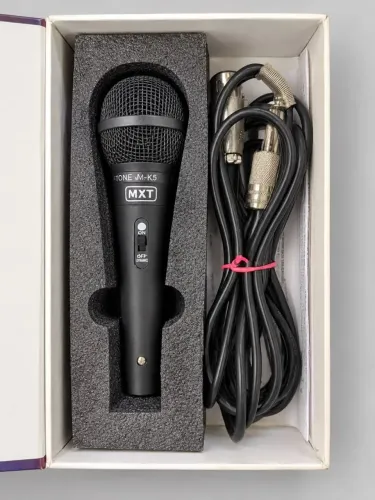 Microfone MTX M-K5 novo com cabo de 3 metros e caixa