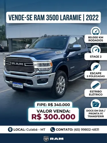 Ram 3500 Laramie 6.7 TB CD 4X4 Diesel 2022
