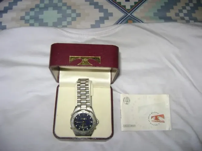 Relógio technos masculino chronoalarm skydiver 15 atm prata