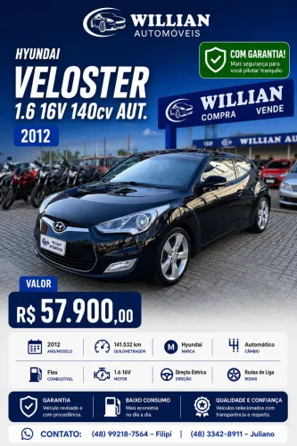 Hyundai Veloster 1.6 16V 140cv Aut. 2012