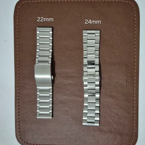 Pulseiras de aço para relógio com encaixe de 22 mm e 24 mm