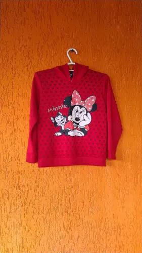 Blusão Quentinho Com Capuz Minnie 10apuz 