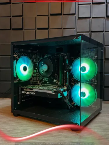 Desktop Gamer Ryzen 5 2600 + GTX 1650 4GB | 16GB RAM | SSD 240GB | Gabinete Hayom