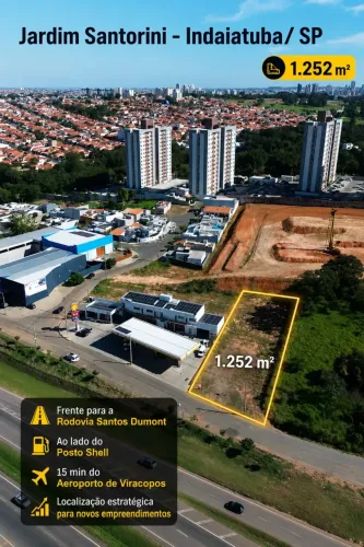 Lote/Terreno para venda possui 1252 metros quadrados em Jardim Santorini - Indaiatuba - Sã