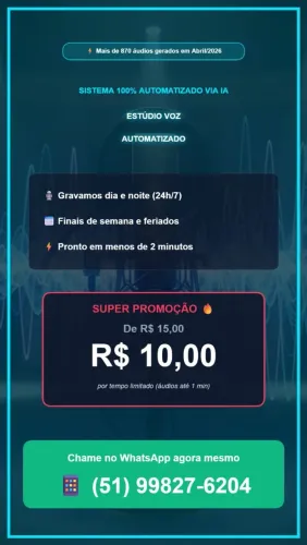 Venda de Áudio Comercial Mp3 Propaganda Para Loja E Som De Rua Pronto Na Hora