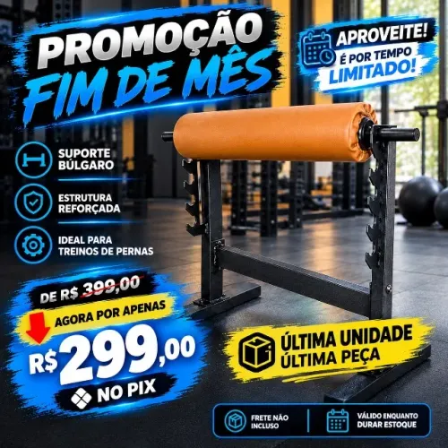 Suporte Búlgaro Para Agachamento e Afundo - Novo / Profissional