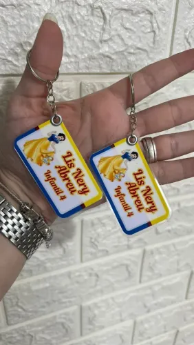 Chaveiro escolares vários temas personalizados