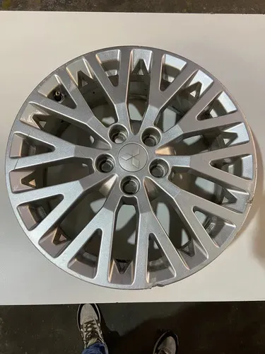 Roda Avulsa Mitsubishi Lancer Gt Aro 18 Ca310319 Avaria Prateado