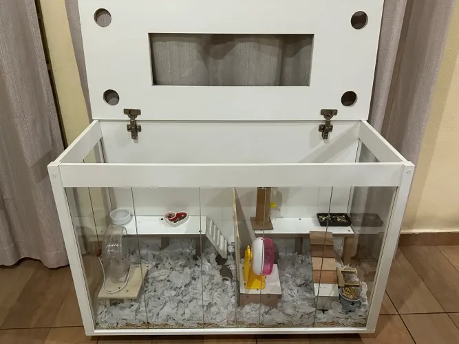 Vendo terrário com hamster