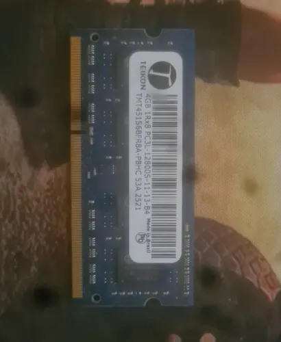 Memória RAM Teikon 4GB DDR3L 1600MHz PC3L-12800S para Notebook