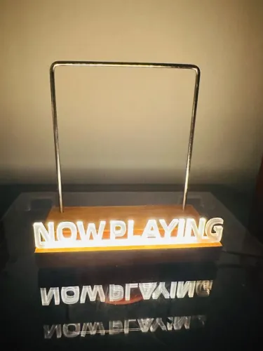 Suporte Luminoso para Discos de Vinil 