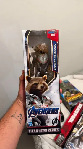 Boneco Colecionável Vingadores Rocket Racoon - Novo na Caixa